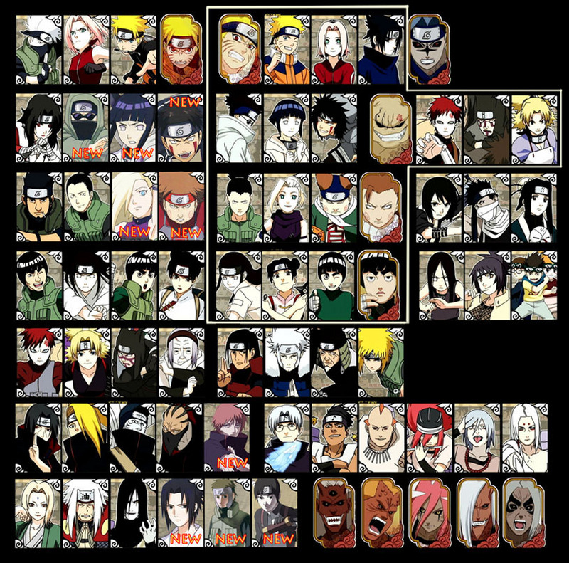 Naruto Clash of Ninja 2 - ALL CHARACTERS / LISTA PERSONAGENS / +